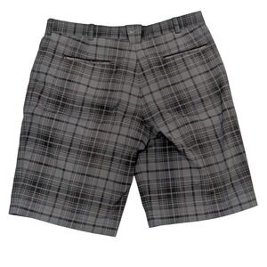 Nike Golf Dri-Fit Tour Performance Shorts Men's Size 36 Black Grey Plaid Checker